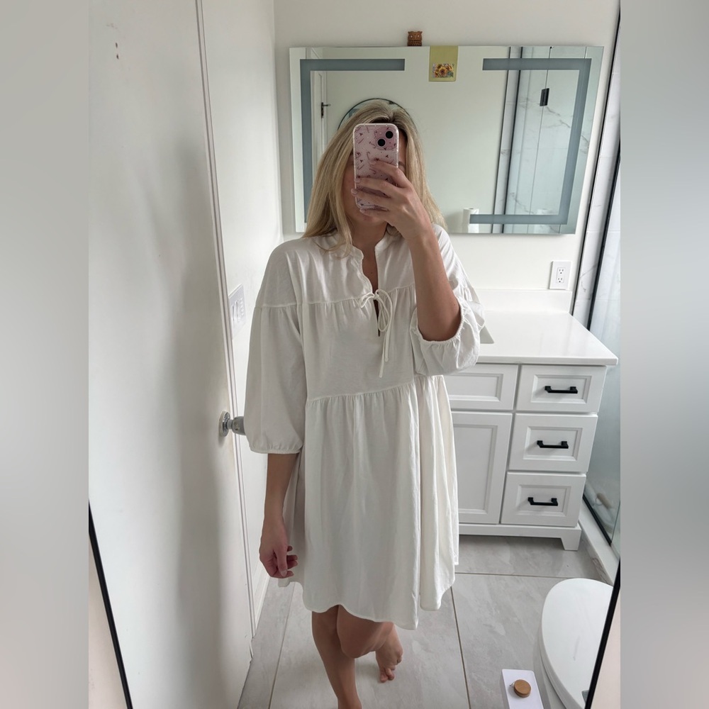 Skin Octavia Short Caftan Dress NWOT - Picture 8 of 12
